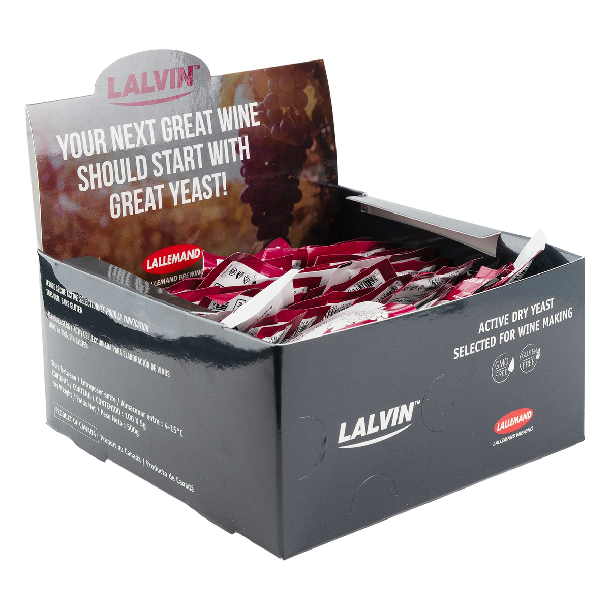 Levure Lalvin Champagne EC-118, boîte de 5 g