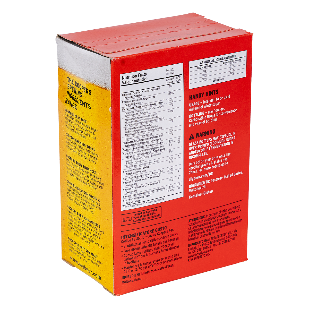 Activateur de brassage Coopers, caisse de 2-4