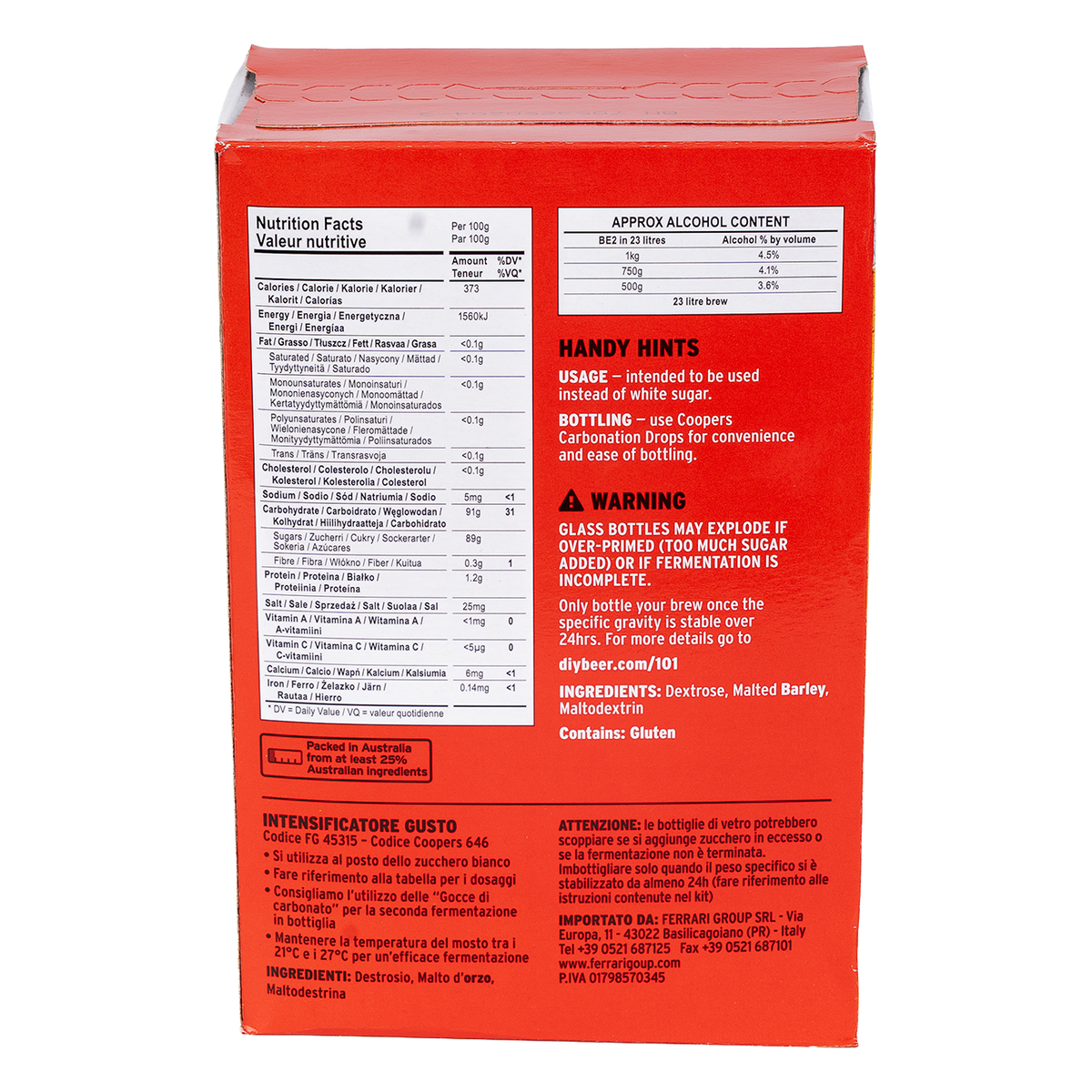 Activateur de brassage Coopers, caisse de 2-4